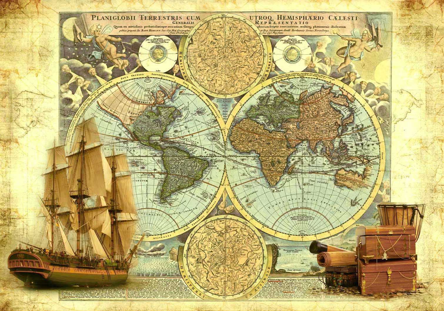 Старинные морские карты